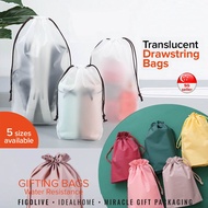 [SG Seller] EVA Translucent/Colorful Drawstring Pouch / PVC Drawstring Bag Waterproof Pouch for Children Day Gift