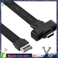 USB 3.1 Front Panel Type E to Type C Extension Cable ,Gen 2 (10 Gbit/S) Internal Adapter Cable,with 
