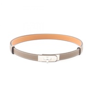 เข็มขัด Hermes Kelly มือสอง สี Etoupe/ทอง หนังแท้ สำหรับสุภาพสตรี