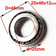 1/2/3/4/5PCS 25x48x12 254812 Pressure otorcycle Steering Headrace Taper Roller Bearing 25x48x15 2