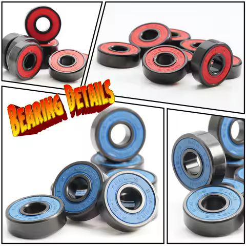 608 2RS ABEC9 Inline Roller Skate Wheel Bearing 608 RS Anti Rust Skateboard Ball Bearings 608RS Red