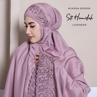 Siti HAMIDAH EMBROIDERED ADULT MUKENA NEWEST EMBROIDERED KHADIJAH SYAFINA HANTARAN MUKENA FREE BAG