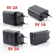 5V 1A 2A 3A USB Power Adapter Mobile Phone Charger Electrical Socket EU Plug Travel Charger Adapter 