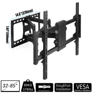 UNHO ที่แขวนทีวี Full Motion Wall TV Bracket พอดี 30-85 นิ้ว ขาแขวนยึดทีวี เอียง 15°ขาแขวนทีว