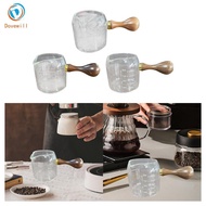 [Dovewill] Glass Espresso Cup Measuring Cup Espresso Measuring Cup Glasses Professional