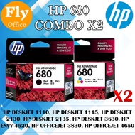 HP 680 Original Ink Cartridge Black &amp; Color F6V27AA F6V26AA Combo HP 680 Combo x2