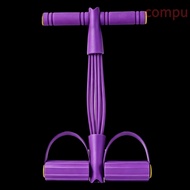 COMPU 2PCS Resistance Band Trainer, T Handle Dual Foot Pedals Pedal Resistance Band, Flexible ABS 4 
