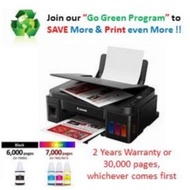 Canon PIXMA G3010 REFILLABLE INK TANK SYSTEM (Ink GI-790) New replace G3000