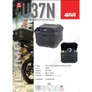 GIVI BOX U37N ULTIMO MONOLOCK TOPCASE BLACK 37L FREE BASE PLATE 