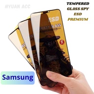 TEMPERED GLASS ANTI SPY PRIVACY ESD SAMSUNG AO7 A10 A10S A12 A13 A14 A15 A16 A17 A20 A21