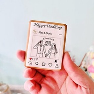 客製化 | 婚禮 | IG版糖霜卡片餅乾