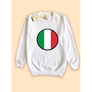 Camo Crewneck Sweater Italy Flag Italy Flag
