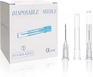 100Pack 27G 0.5 Inch Dispensing Tools with Caps for Refiling Liquid, Industry, Glue Applicator and S