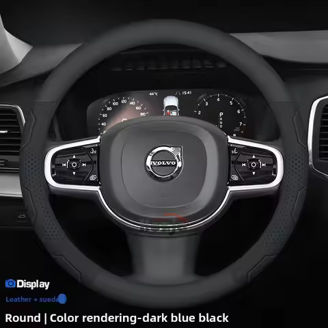 Leather Car Steering Wheel Cover for Volvo XC60 XC70 XC90 V40 V50 V60 V70 V4 V5 V6 S60 C30 S40 S60 S