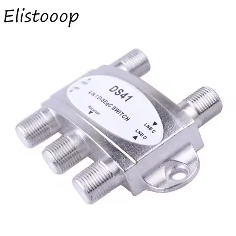 4 in 1 DiSEqC Switch TV Satellite Antenna Flat LNB Switch Receiver TV Tuner Switch for TV Receiver H