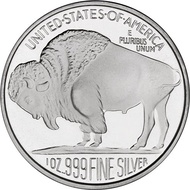 American Buffalo Round 2012 1oz Silver Coin with case