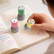 Creative Emoji Stamp Funny Face Memes Seal Stamp For Kids Novelty Prank Trick Printing Toy Diy V6b3