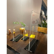 MENU MICA A6 A5 A4, sliding base menu, 2-sided standing menu, restaurant menu, product information b