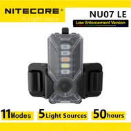 Original Nitecore NU07 LE headlamp Rechargeable Signal Light 11 Modes Available with 5 Light Sources for Law Enforcement