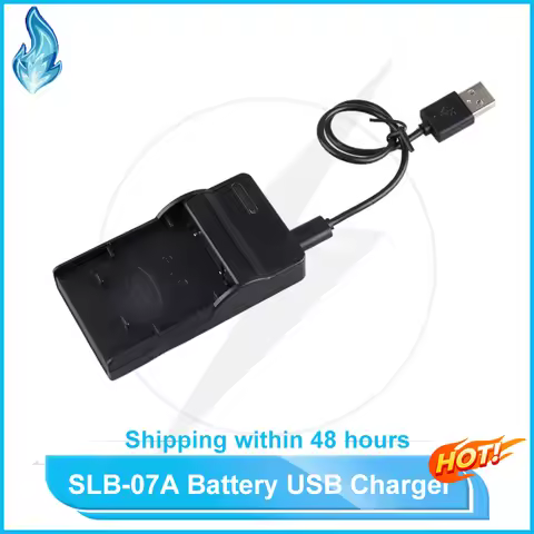 SLB-07A Battery USB Charger for Samsung Digital Cameras Fits PL150, PL151, ST45, ST50, ST500, ST510,