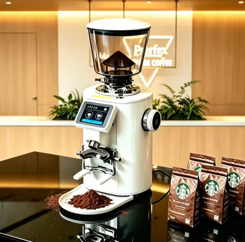 64mm Flat Burr Professional Commercial Coffee Grinder Grind by Time Df64 Grinder Coffee Bean Grinder