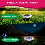 SOLAR GARDEN 16led Tanpa wayar, tanpa soket cas melalui matahari