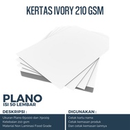 210 gsm PLANO ivory paper, 50 sheets of PLANO ivory paper, 210 gram ivory paper