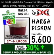 warna MAROON - Cat Lukis / Kanvas / Tekstil - utk kaos/tas/sepatu