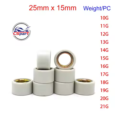 25x15 Variator Racing Roller Weight Slider for Yamaha Yp Majesty Abs 400 400cc Xp T-Max 500 500cc 53