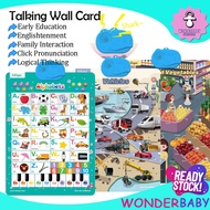 Wonderbaby Talking English Educational Chart | ABC Alphabet Numbers Animals Sound Learning Poster So