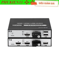 20KM Optical HDMI and USB Cord Extender Supports 2 HDMI Ports and Audio AZONE