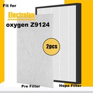 แผ่นกรอง HEPA ทดแทน H13สำหรับเครื่องฟอกอากาศ Electrolux Oxygen Z9124 415*320*30มม.