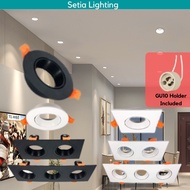 LED Single Double Triple Eyeball Casing Bulb Downlight Spotlight Round Square Plaster Recessed Ceiling lampu siling 石膏灯