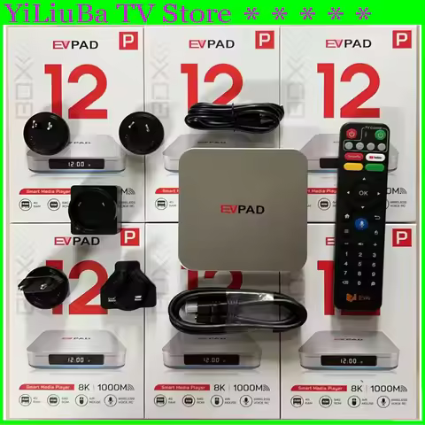 [Genuine]2026 Newest EVPAD 12P Best Korea TV Box Smart Media Player 4GB 64GB Multi functional TV box