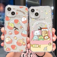 Cute Sumikko Gurashi Magnetic Phone Case For iPhone 16 Pro Max 15 Pro Max 14 Pro Max Plus Phone Back