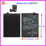 แบตเตอรี่ Xiaomi Redmi Note 13(BN5P) 6.4x8.9 cm.5000 mAh.