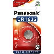 Panasonic CR1632 (1pc) 3v Lithium Button Cell Battery in Blister Pack Panasonic CR1632 Batteries