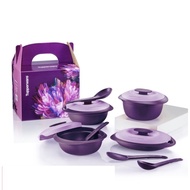 SALE Tupperware Purple Royale Petit Serveware Set (4 pcs) Serving Set