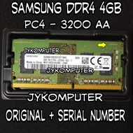 Ram Laptop Samsung 4GB DDR4 PC4-3200 SODIM Memory 4G memori Pc4 3200 A