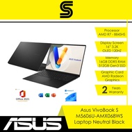 ASUS Vivobook S M5606U-AMX068WS (R7-8845HS/16GB DDR5/512GB Gen3 NVME/AMD RADEON) Neutral Black Lapto