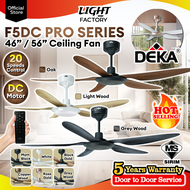DEKA F5DC 56 5 Blade DC Ceiling Fan with Light