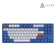 Ajazz AK871แป้นพิมพ์ไร้สายกลไกการเล่นเกม2.4G 87คีย์แป้นพิมพ์บลูทูธ Hot Swappable PBT คีย์แล็ปท็อปการ