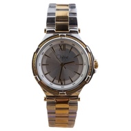 Cherie Paris Silver and Gold Stainless Steel Bracelet Analog Watch CHR-2306-IPGTT