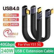 PD 240W 5A USB 4.0 Gen3 8K@60Hz FPC Data Cable 40Gbps Thunderbolt 3  ype C to USB C Fast Charging Ca