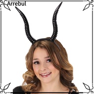 ARREBUL Antelope Horn Headpiece, Black Demon Devil Horn Headpiece,  Devil Queen Witch Headdress Shee