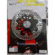 PIRINGAN CAKRAM DEPAN KTC RACING ORIGINAL BULAT FULL CNC DISC BRAKE FLOATING LUBANG 4 DISC 220MM & 2