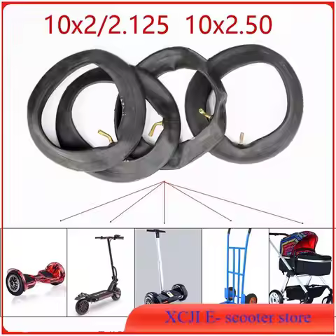 10 Inch Inner Tube For 10x2.50 10x2 10x2.125 Camera 10x2/2.125 Wheel Tire Electric Scooter Balance H