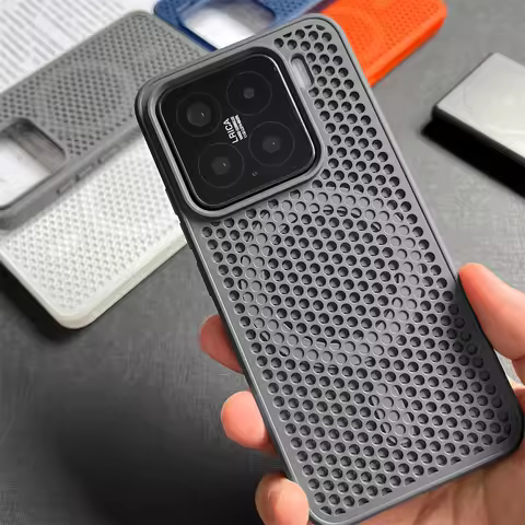 Honeycomb Breathable Magnetic Case For Xiaomi Mi 15 Pro 14 13 POCO F5 F6 F7 Pro Redmi K80 K70 Hollow