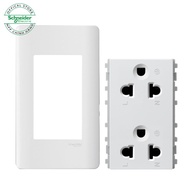 COMBO 3 bộ ổ cắm đôi 3 chấu16A Zencelo A - Schneider Electric- (A8401L_SZ_G19 + 84426LUES2_BZ_G19) (