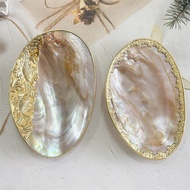 She Shell Plate Pearl Shell Fruit Plate Shooting Decoration Jewelry Set Plate Hotel Set Table Inlaid